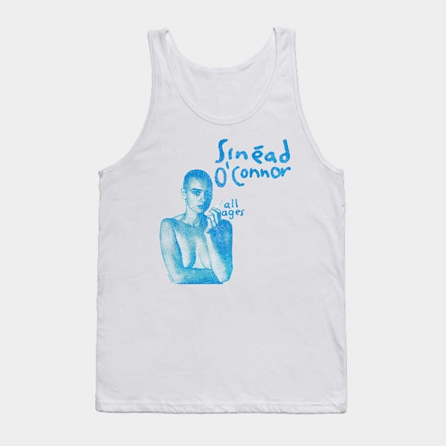 Sinead Oconnor || Blue Vintage Tank Top by Lavein